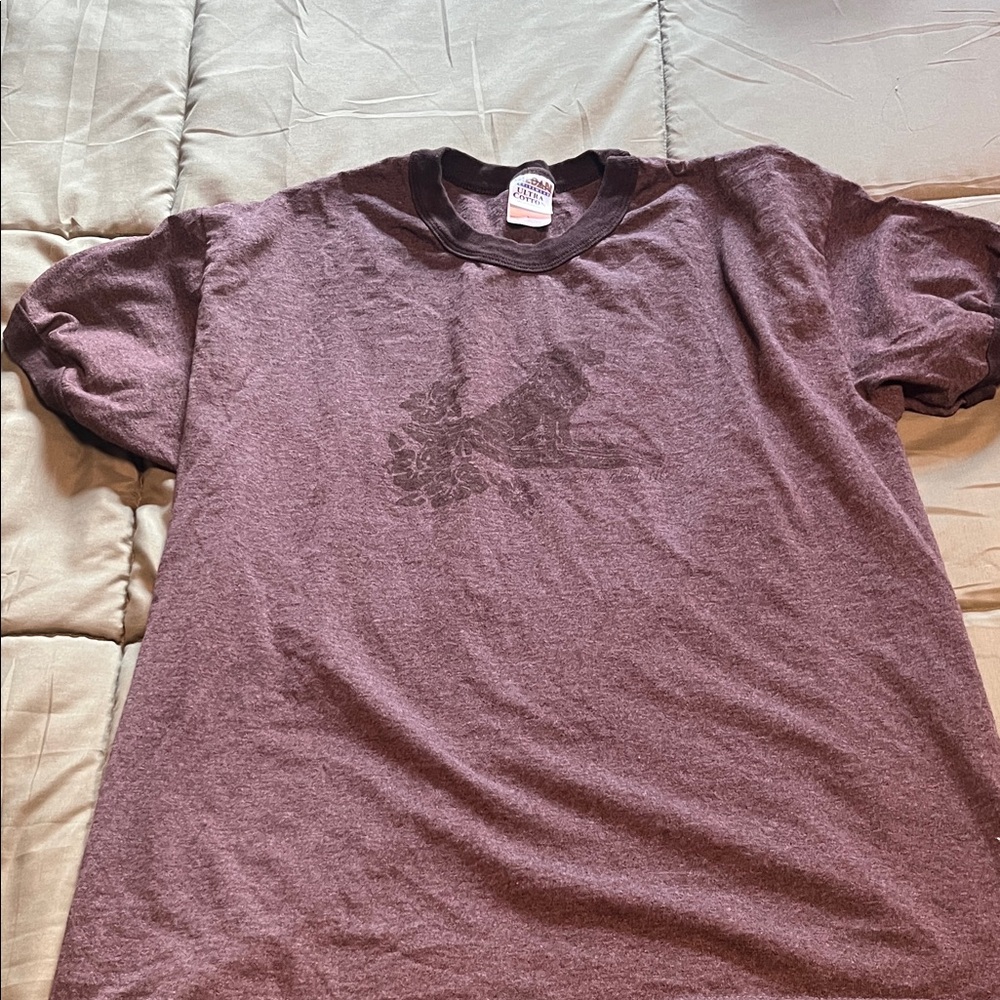 Men's Heather Brown Graphic T-Shirt